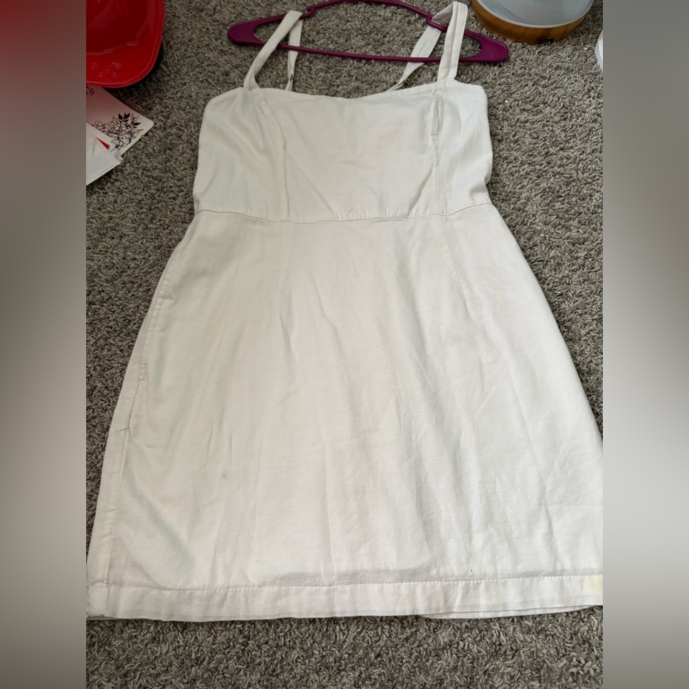 White mini dress